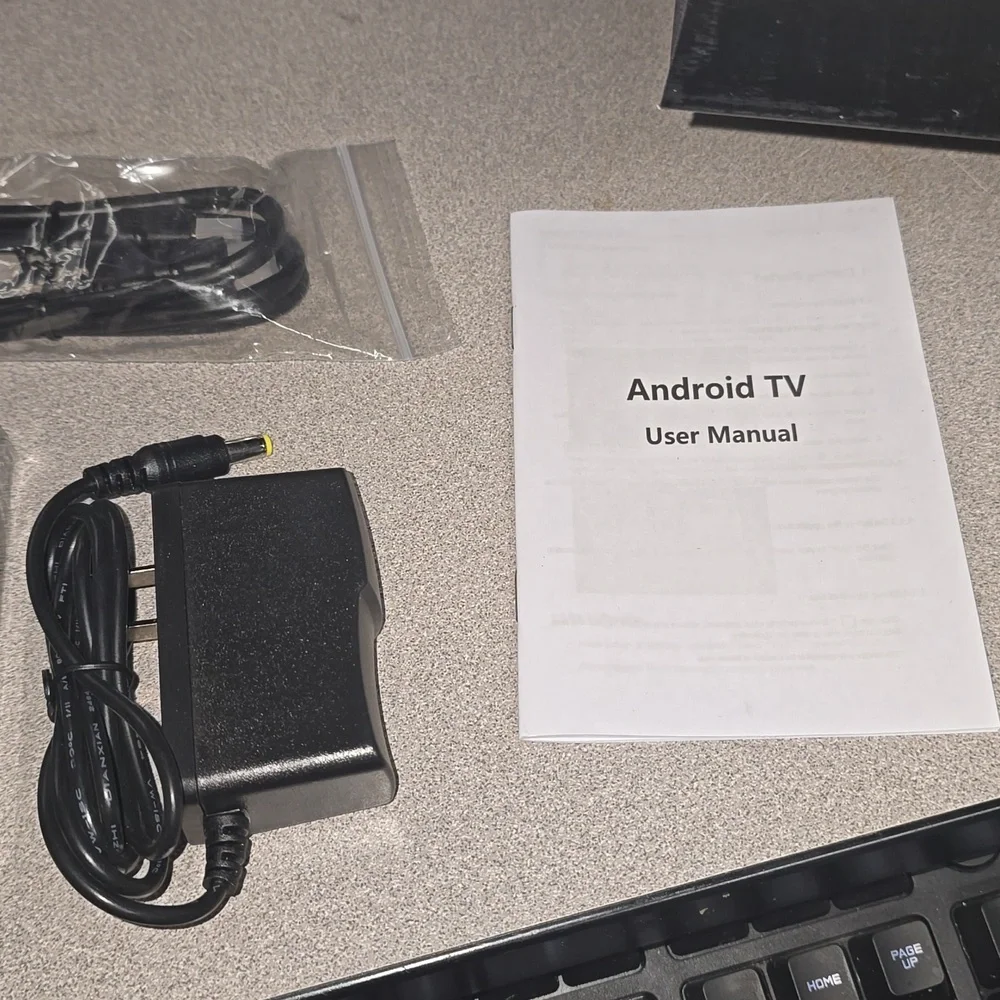 New T95 Android TV Box with Remote and Accessories